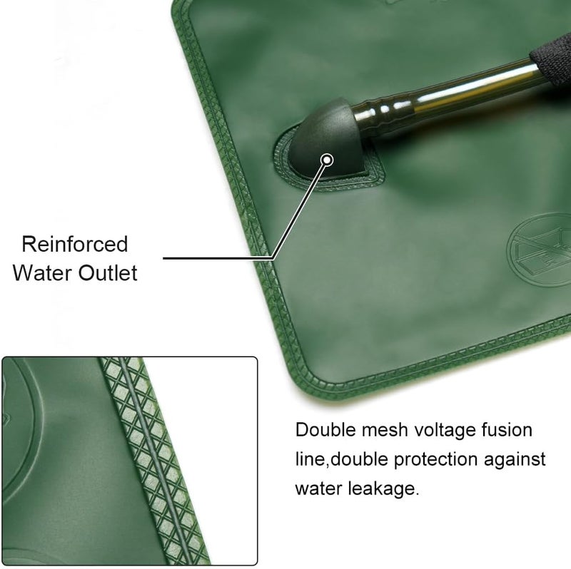 TOPTACPRO Mini Hydration Bladder 1L-2.5L Leak Proof Hydration Reservoir BPA Free Military Water Bladder Bag Hydration Pack Replacement for Outdoor Camping Hiking - Image 3